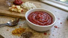 Ketchup ohne Zucker selber machen – mit Apfel & Zwiebel, in 15 Minuten fertig