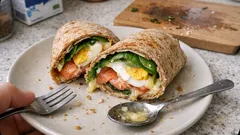High-Protein-Wraps mit Räucherlachs – in 15 Minuten fertig und schön sättigend