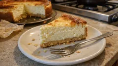 Käsekuchen mit Mürbeteigboden – locker durch Eischnee, frisch mit Zitrone & Vanille