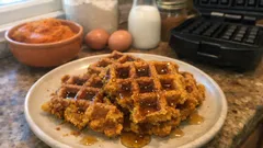 Süße Kürbiswaffeln mit Zimt & Vanille – fluffig, saftig und schnell gemacht