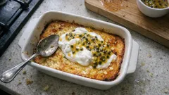 Passionsfrucht-Zitronen-Ofencreme – cremig, frisch und gut vorzubereiten