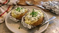 Folienkartoffeln aus dem Ofen mit Kräuterquark – einfach, saftig, gelingt immer